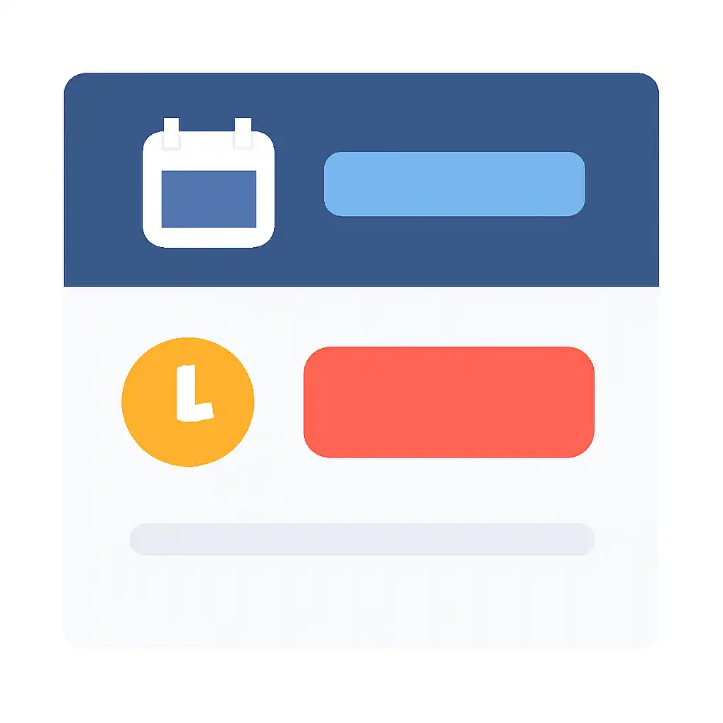 Close-up of button or form field for claim deadlines