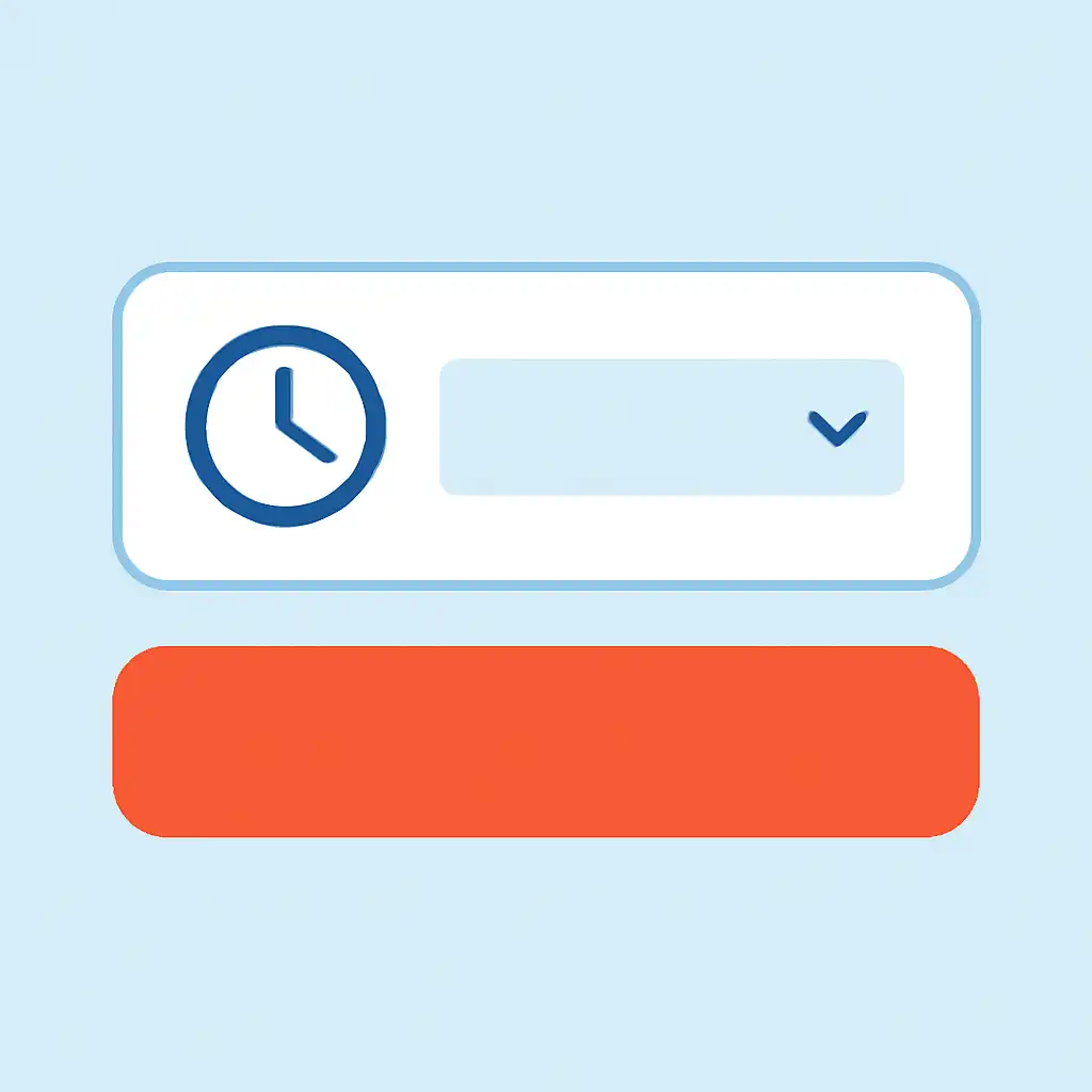 Close-up of button or form field for draw timings, Nagaland State Lottery