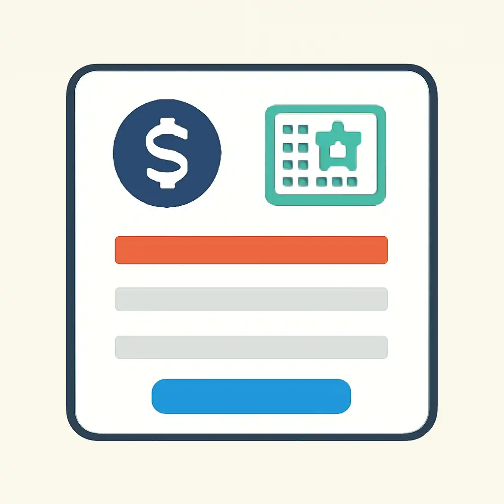 Close-up of button or form field for tax on winnings